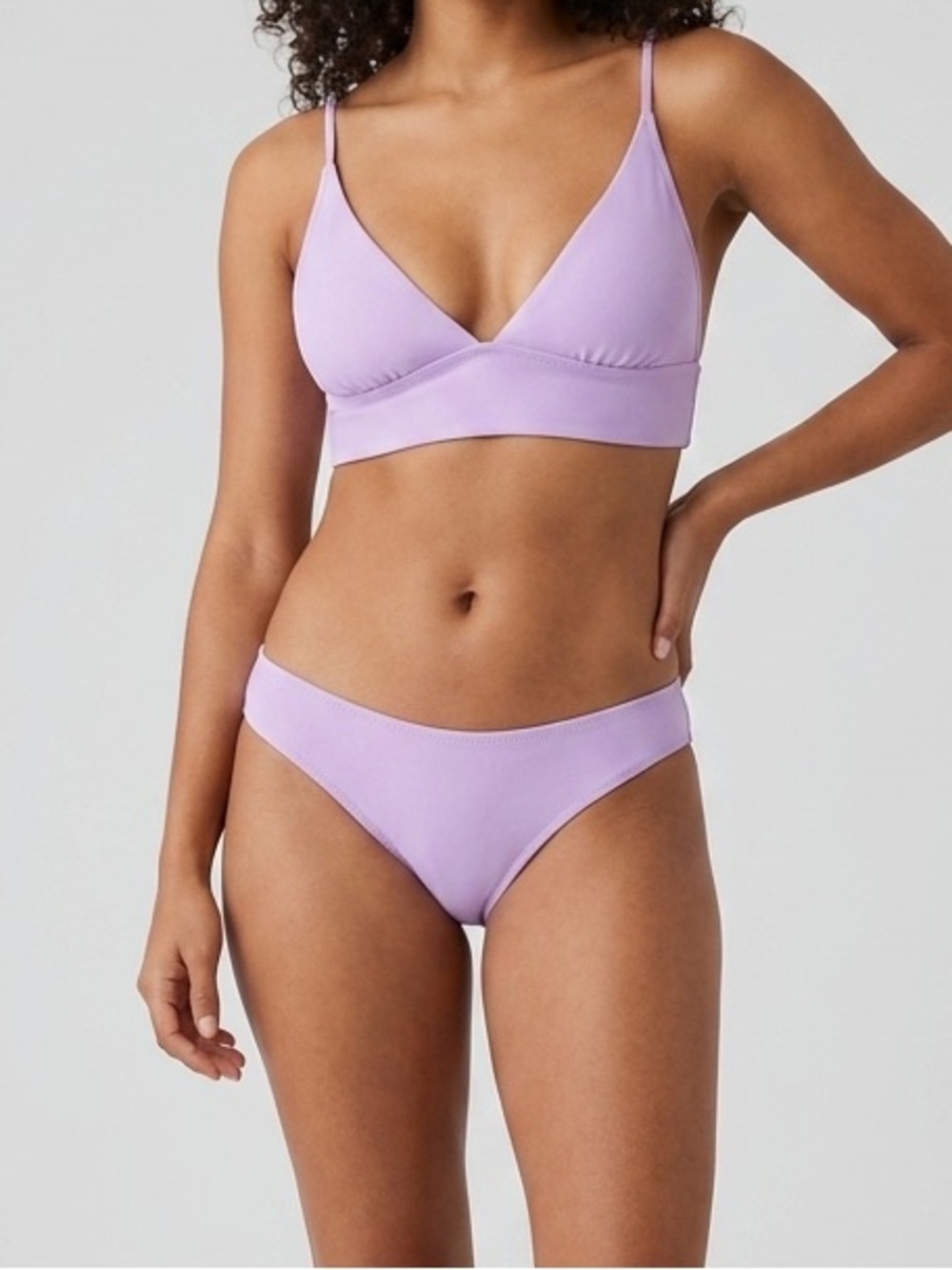 aerie Lilac Triangle Bikini Set